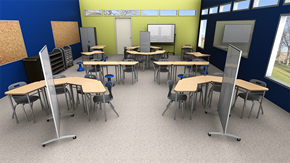 Elementary Collaborative Classroom with Desks - Reconfiguration